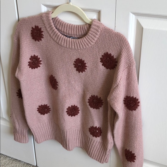 NWT Madewell Flower Embroidered Sweater - Picture 7 of 10